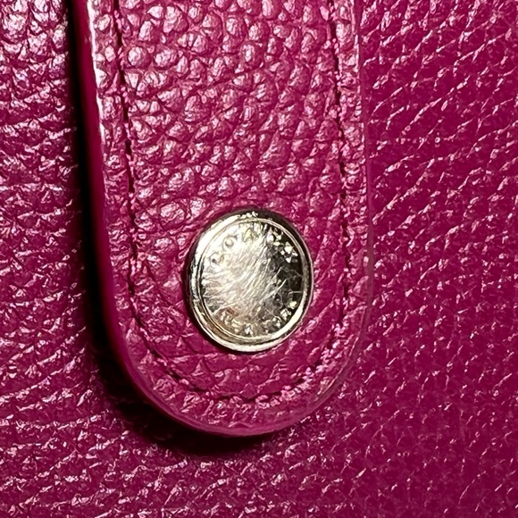 COACH Cross Body Bag Genuine Leather Magenta Purple Mauve EUC - Picture 8 of 16